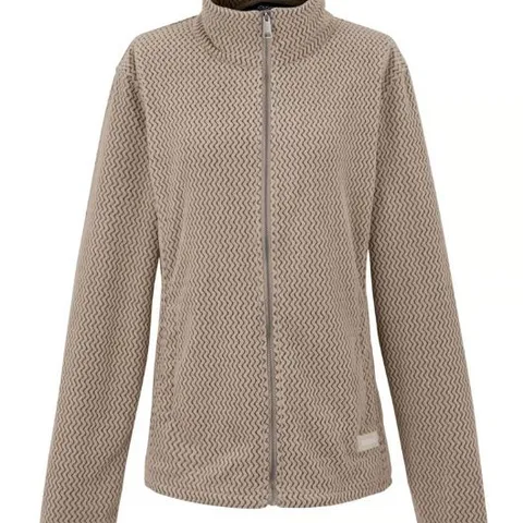 BRAND NEW REGATTA WOMEN'S FULL-ZIP FLEECE HEIDY SOFT TAUPE SIZE 8