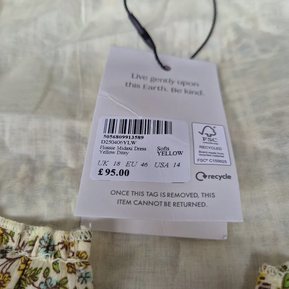 NOBODYS CHILD FLOSSIE MIDAXI DRESS - SIZE 18