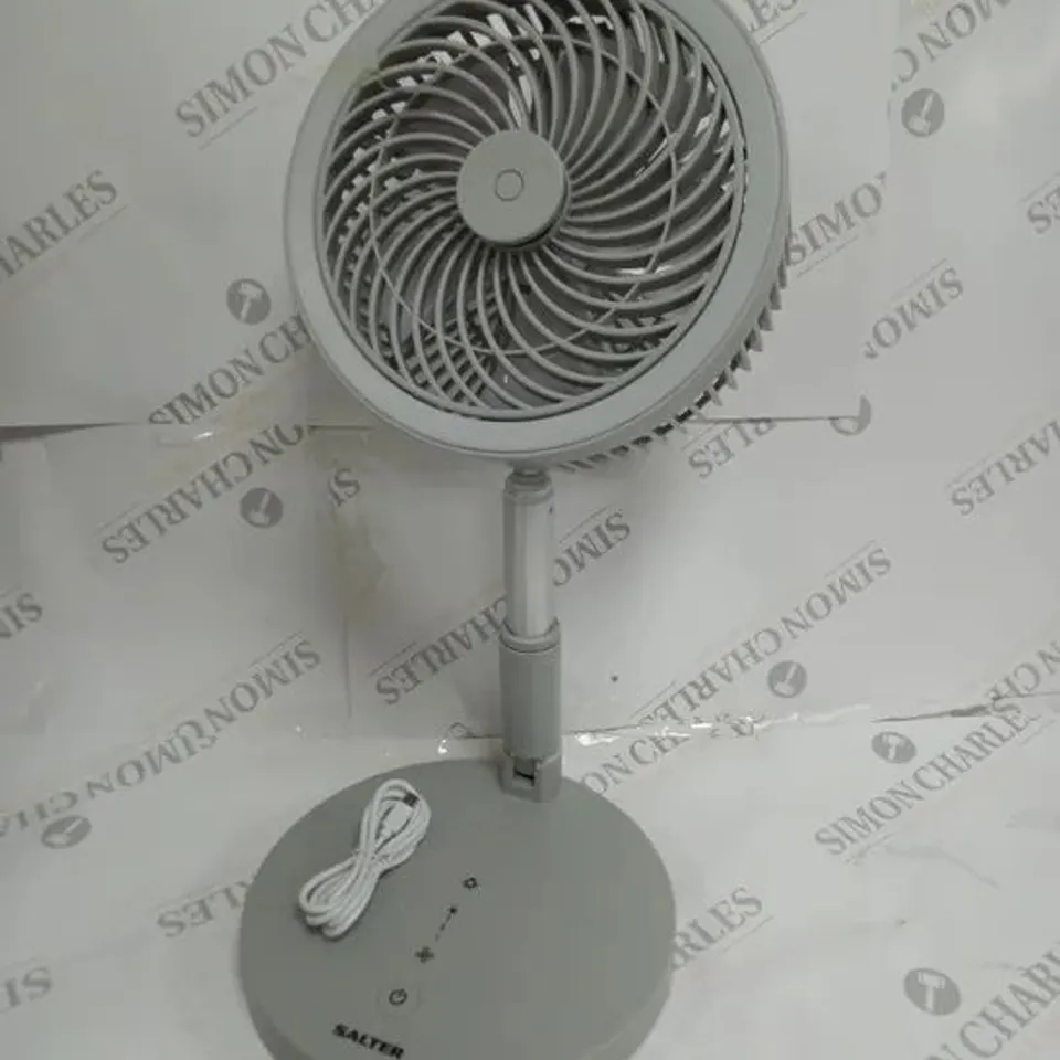 BOXED SALTER PROFESSIONAL CORDLESS LED FOLDABLE FAN 