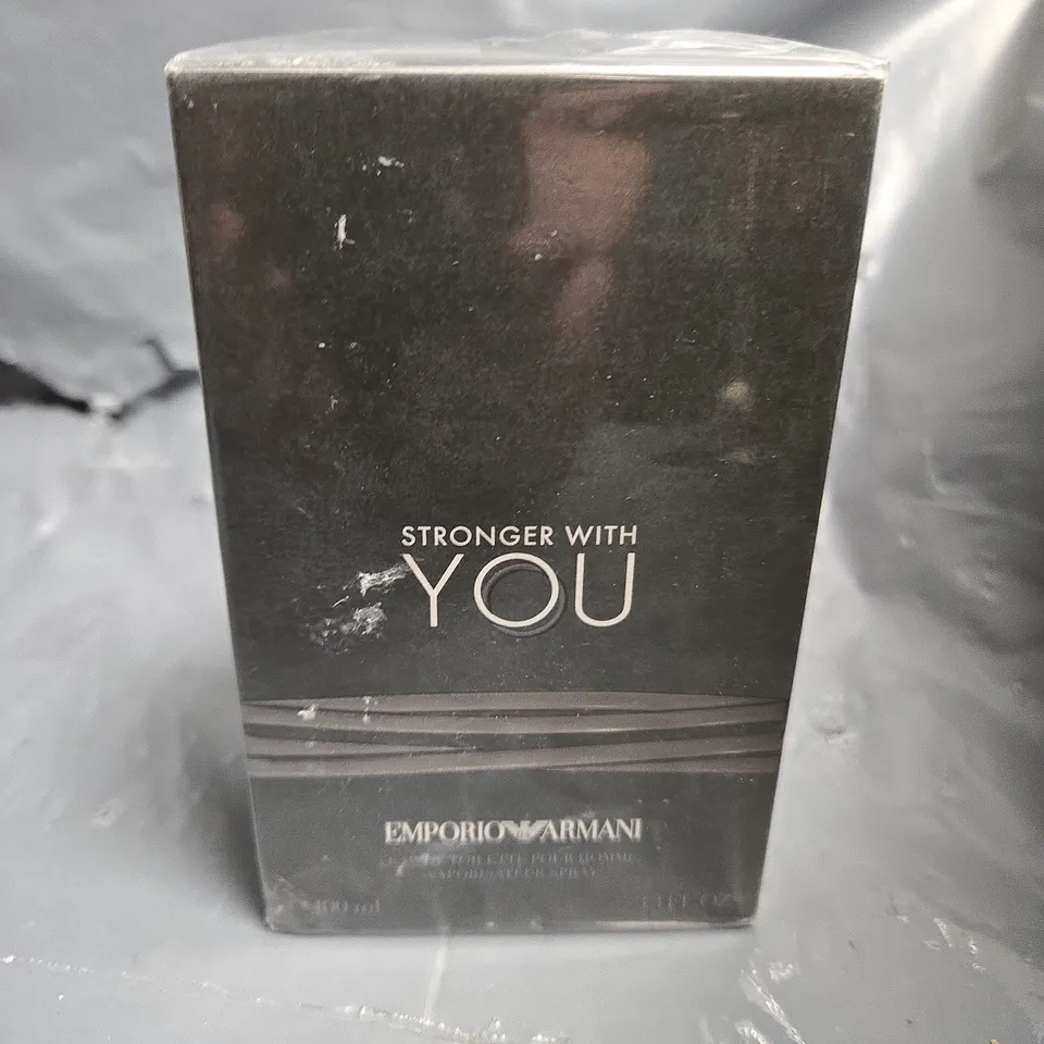 BOXED AND SEALED GIORGIO ARMANI STRONGER WITH YOU EAU DE TOILETTE 100ML