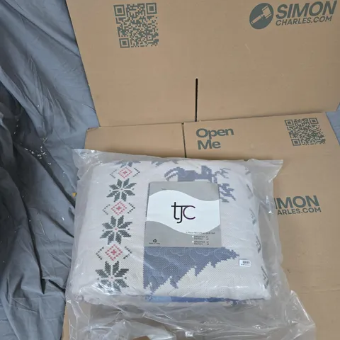 TJC 3 PIECE MICROFIBER QUILT SET – 220X225 CM DUVET COVER WITH 2 X 50X70 CM PILLOWCASES