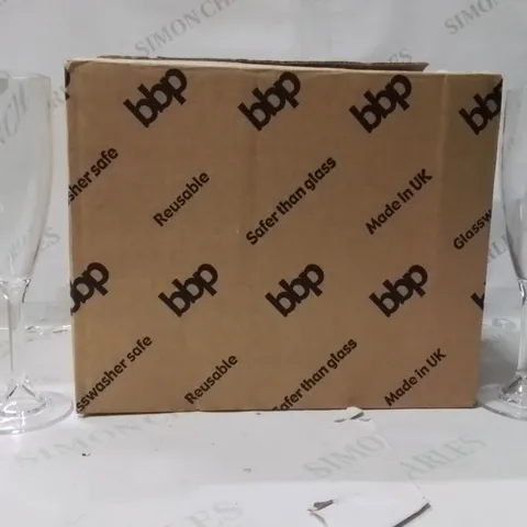 BOXED ELITE PREMIUM CHAMPAGNE FLUTES APPROXIMATELY 10