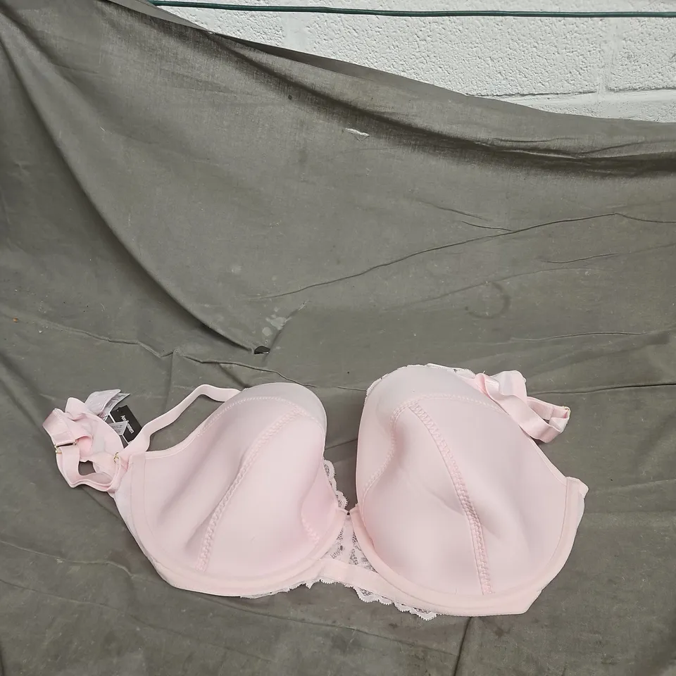 ANN SUMMERS PINK LACE PADDED PLUNGE BRA – UK 44 FF