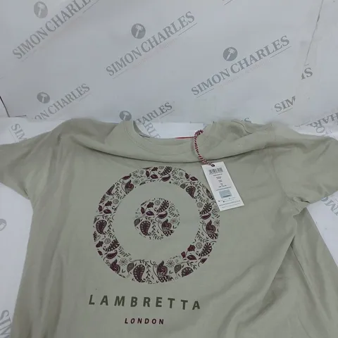 BOX OF APPROXIMATELY 5 ASSORTED LAMBRETTA T-SHIRTS IN VARIOUS STYLES & SIZES