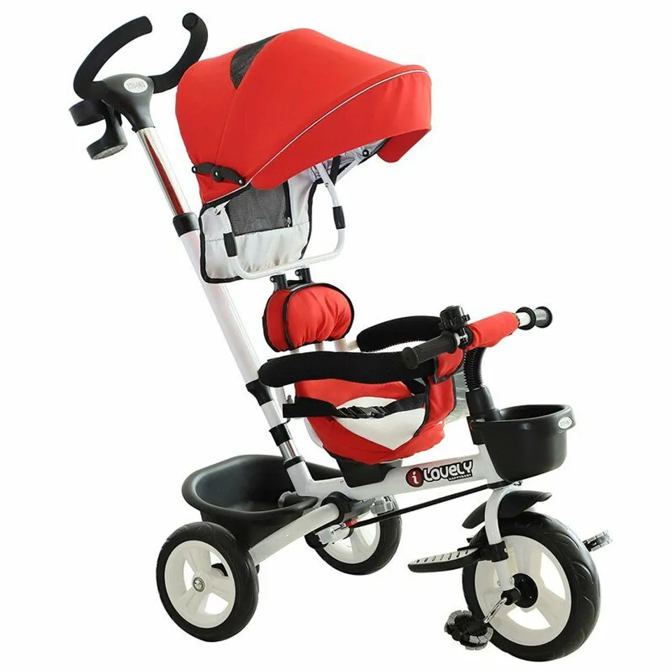 BOXED CONNELLY BABY STROLLER - RED