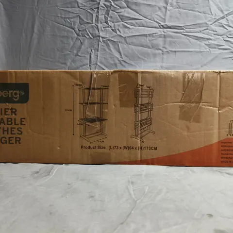 BOXED RAINBERG 4-TIER FOLDABLE CLOTHES HANGER