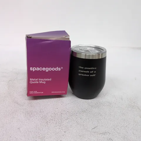 SPACEGOODS METAL INSULATED QUOTE MUG
