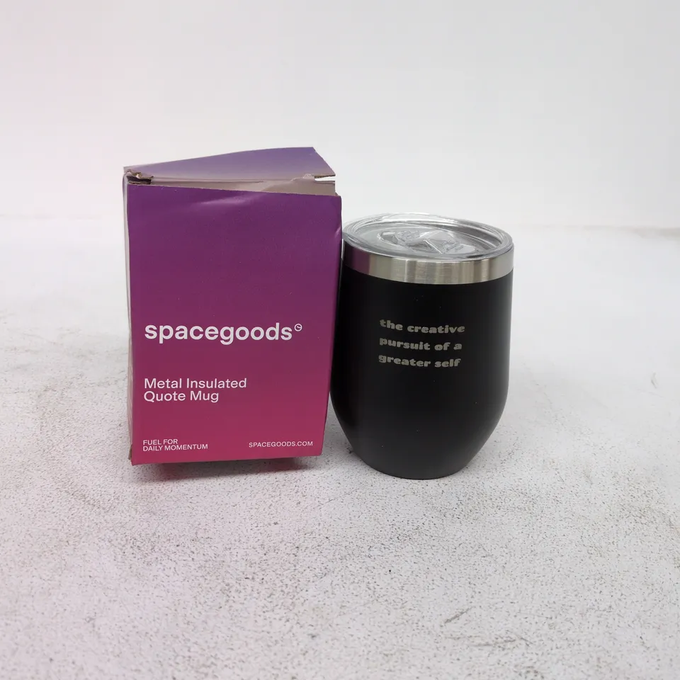 SPACEGOODS METAL INSULATED QUOTE MUG