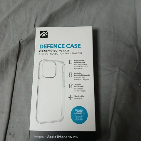 BOXOF APPROXIMATELY 70 DEFENCE CASE CLEAR PROTECTIVE CASE FOR APPLE IPHONE 15 PRO 