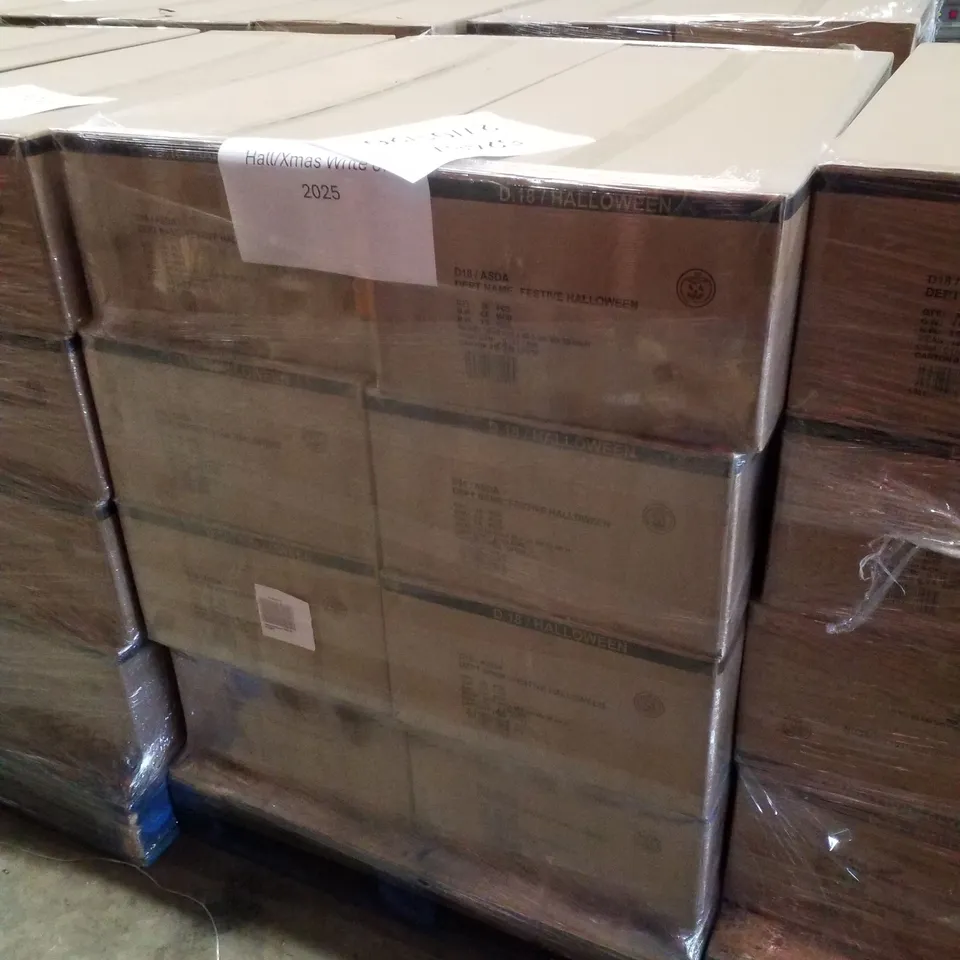 PALLET CONTAINING 8 BOXES OF BRAND NEW PLASTIC HALLOWEEN KIDS WEAPONS