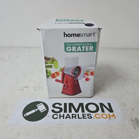 BOXED HOMESMART 3IN1 ROTARY SLICER & GRATER