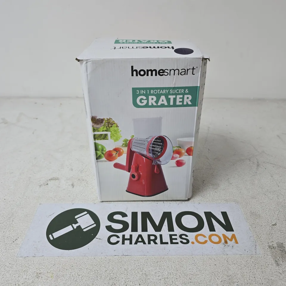 BOXED HOMESMART 3IN1 ROTARY SLICER & GRATER