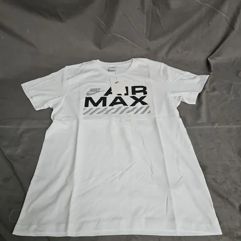 NIKE AIR MAX TEE IN WHITE SIZE S