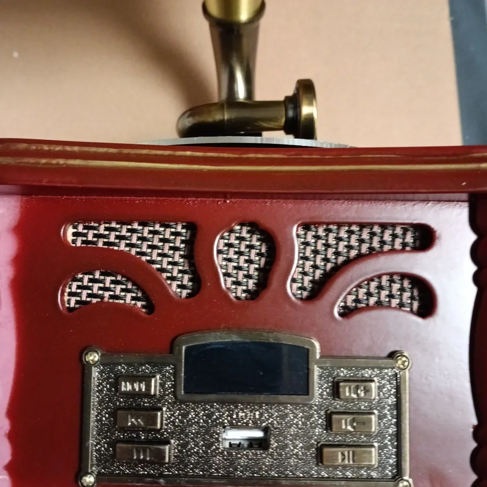 VINTAGE GRAMOPHONE-STYLE PHONOGRAPH SPEAKER 