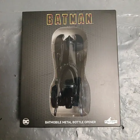 BOXED BATMAN BATMOBILE METAL BOTTLE OPENER