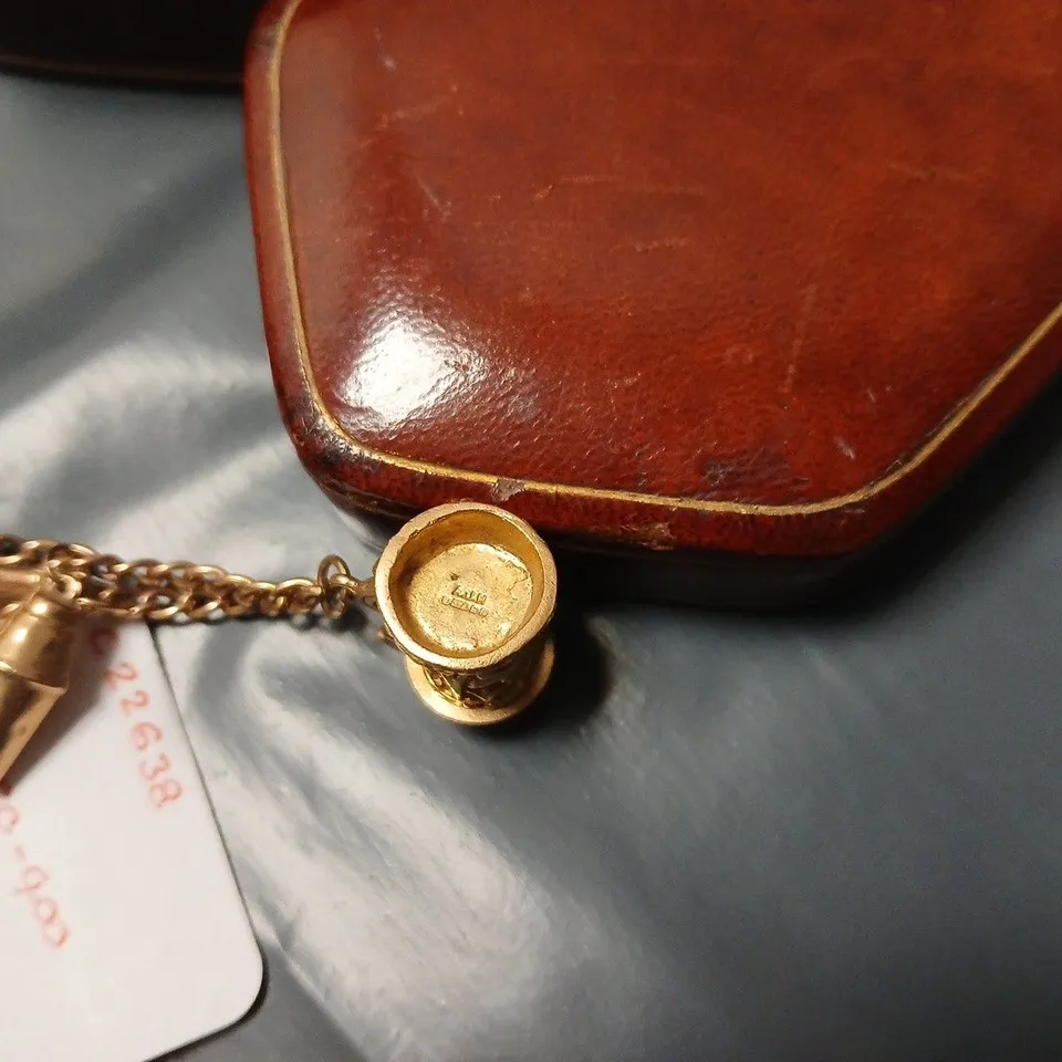 CHARM BRACELET WITH 7 UNIQUE CHARMS - 595 stamp