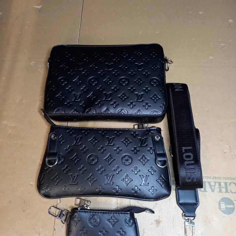 BOXED LOUIS VUITTON 3 PIECE BAG SET 