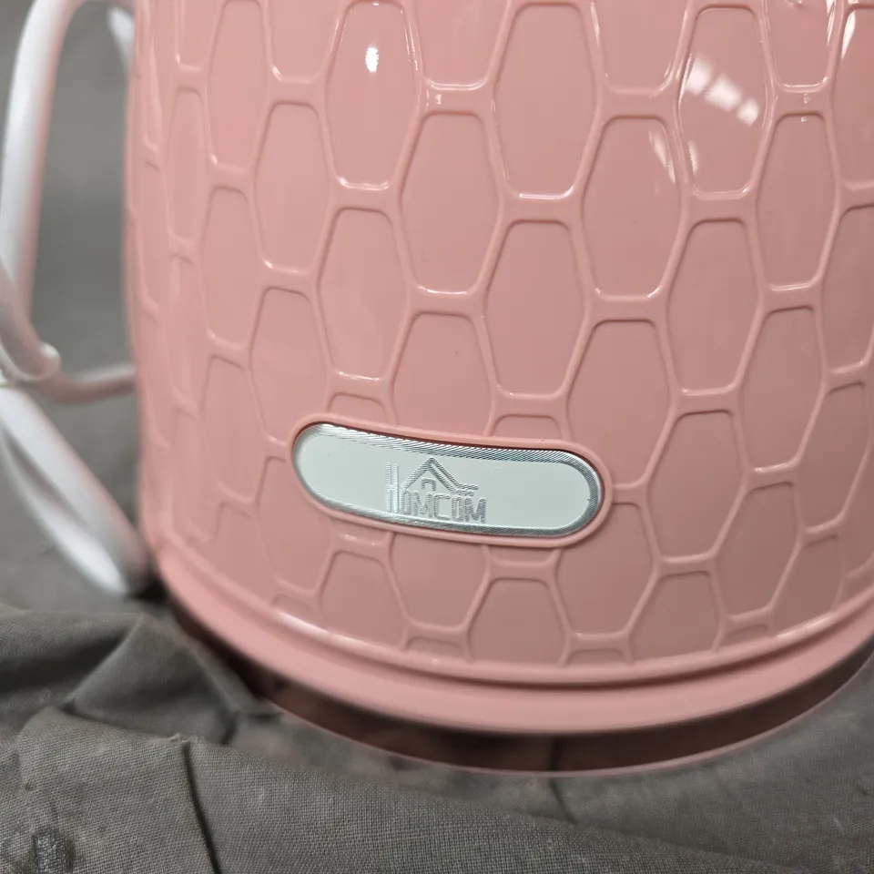 HOMCOM PINK HONEYCOMB PATTERN ELECTRIC KETTLE
