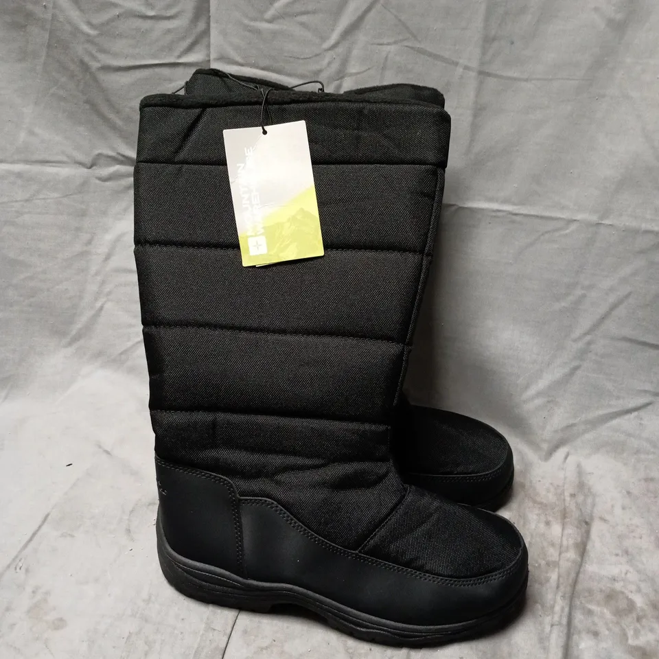 ICEY II WOMEN'S FLEECE-LINED SNOW BOOT – BLACK, UK 4 (EU 37) WATER-REPELLENT FINISH 