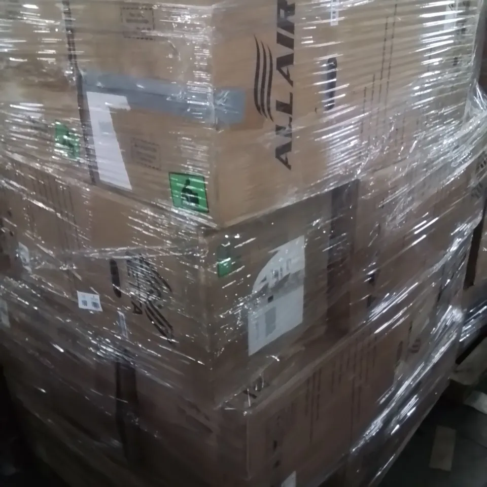 PALLET CONTAINING LARGE QUANTITY OF AIR CONDITIONING UNITS
