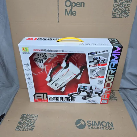 BOXED AI INTELLIGENCE ROBOT DOG TOY
