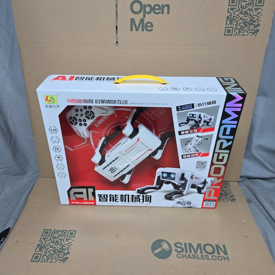 BOXED AI INTELLIGENCE ROBOT DOG TOY