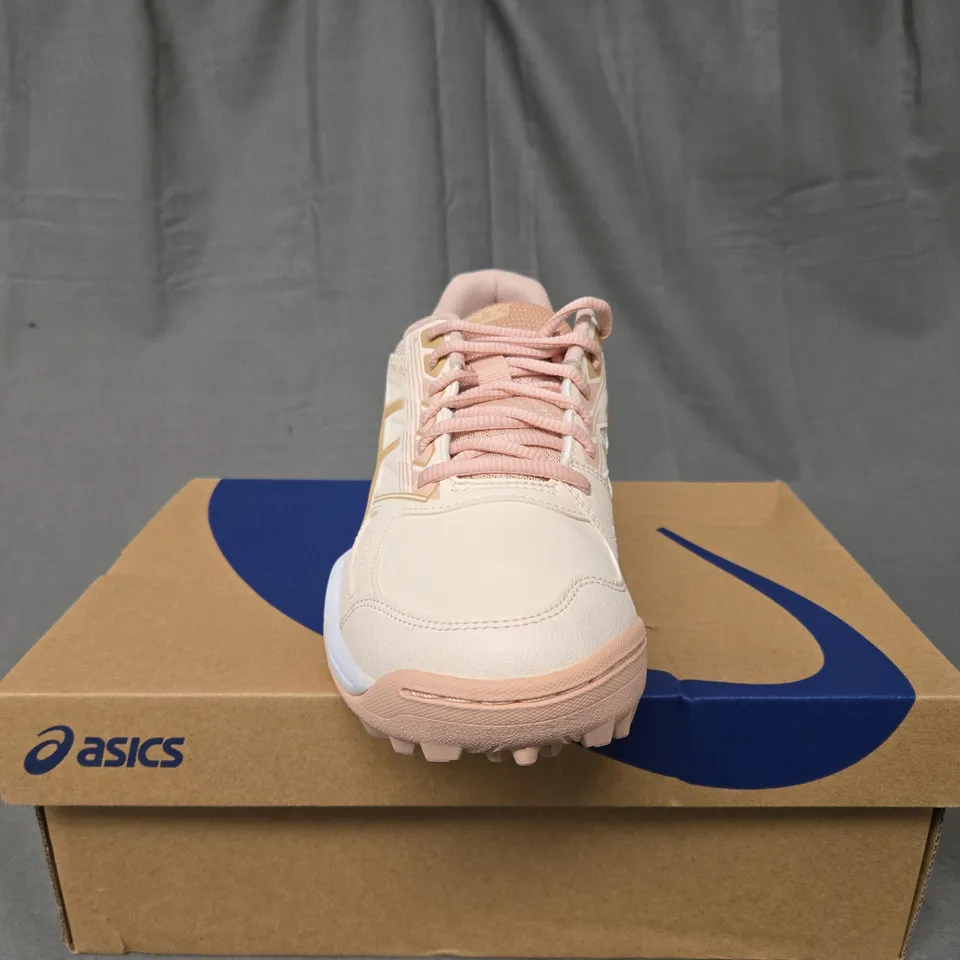 BOXED ASICS GEL-LETHAL FIELD WOMENS ROSE DUST TRAINERS - UK 6 1/2