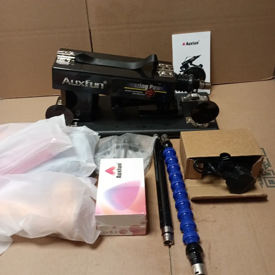 AUXFUN SEX MACHINE WITH SEALED ACCESSORIES
