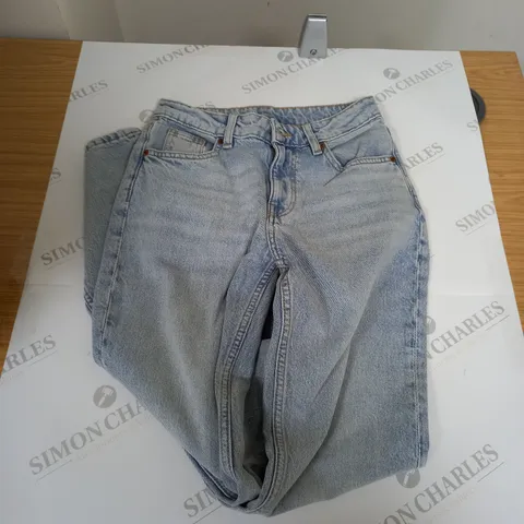 H&M DEVIDED WASHED DENIM JEANS - UK 8