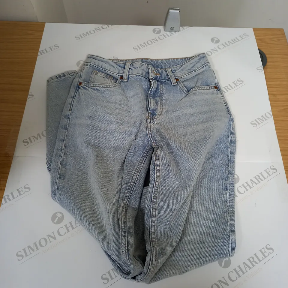 H&M DEVIDED WASHED DENIM JEANS - UK 8