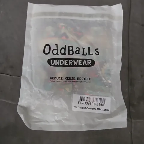 BAGGED ODDBALLS WILD WEST BAMBOO MBOXERS - MEDIUM