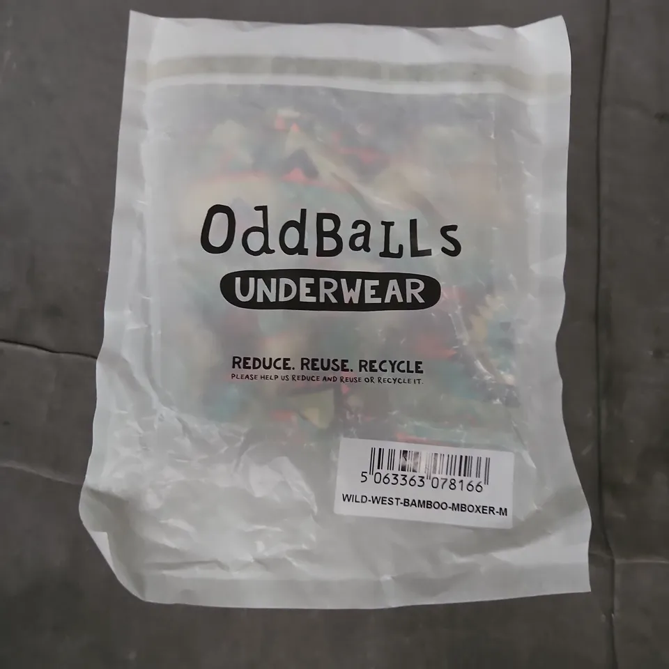 BAGGED ODDBALLS WILD WEST BAMBOO MBOXERS - MEDIUM