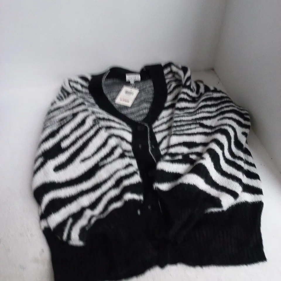 TANMSY ZEBRA KNIT CARDIGAN – WOMEN'S/CARDIGAN WITH TAG