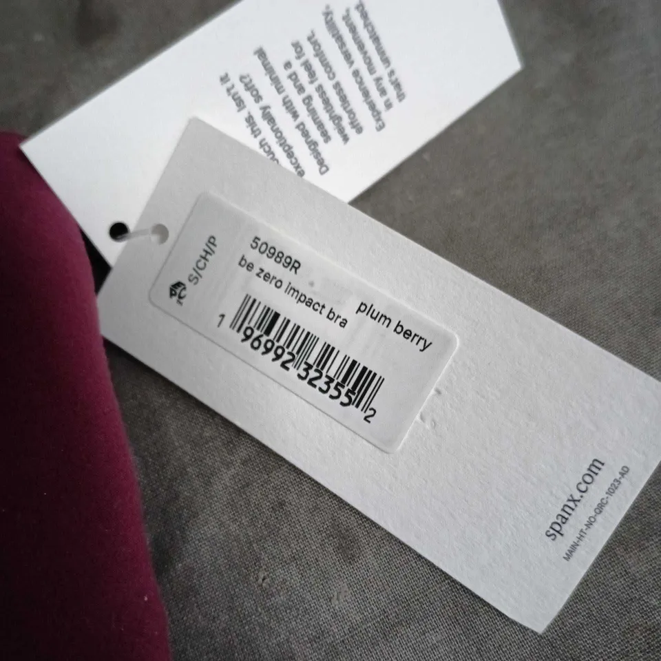 SPANX PLUM BERRY SPORTS BRA – WOMEN SIZE SMALL