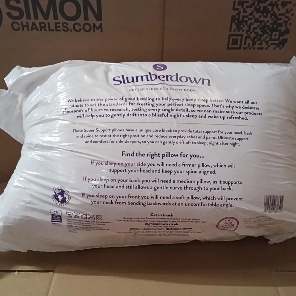 BAGGED SLUMBERDOWN SUPER SUPPORT, COSY NIGHTS PILLOWS (SET OF 2)