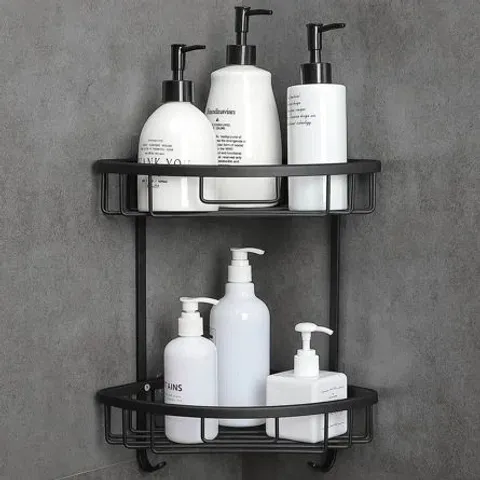 BOXED BATHROOM CORNER SHELF SHOWER BASKET
