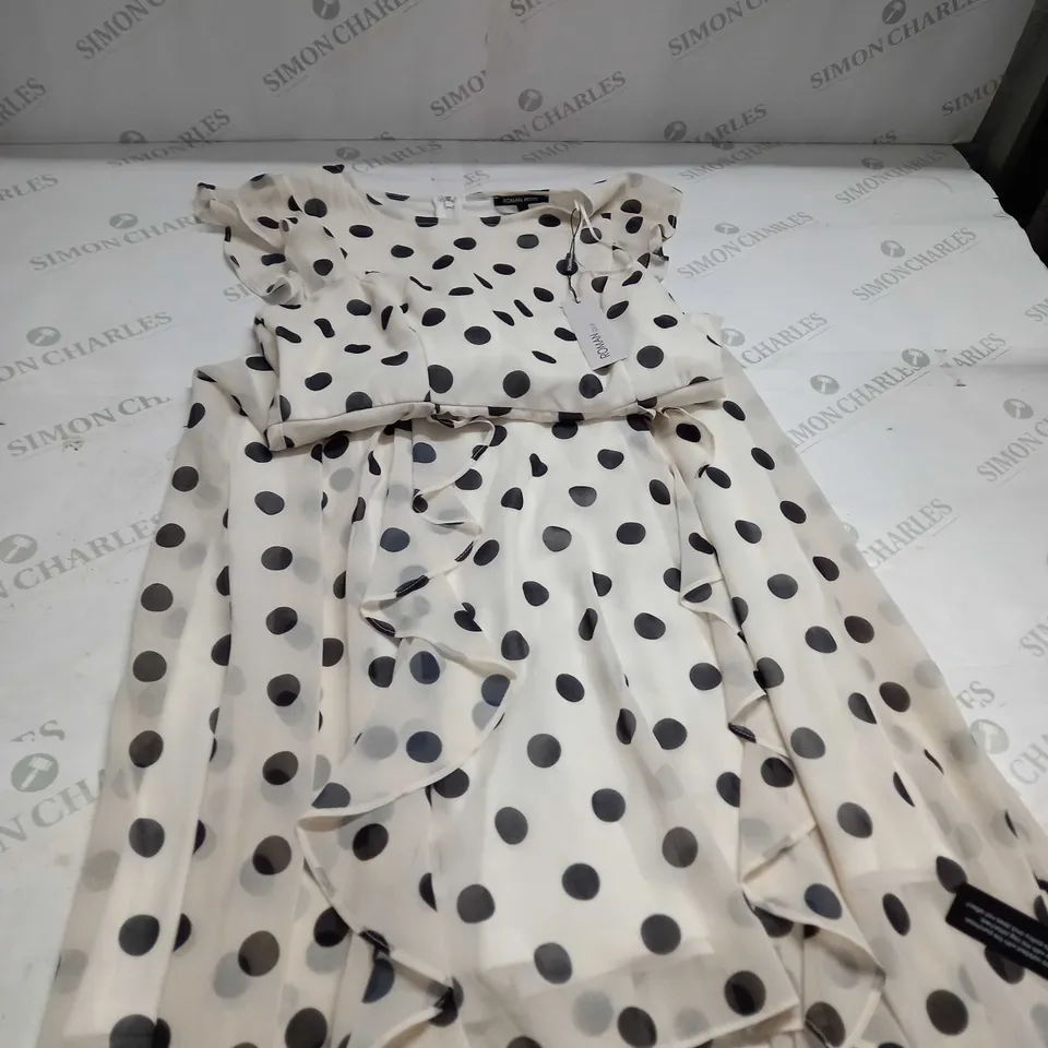 RAMON FRILL SPOT DRESS SIZE 8