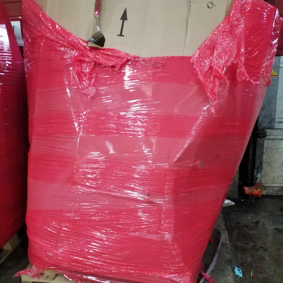 PALLET CONTAINING ASSORTED PRODUCTS INCLUDING PLAYPEN, CONVECTOR HEATER, TOILET SEAT, POLAR WET FOOD FEEDER