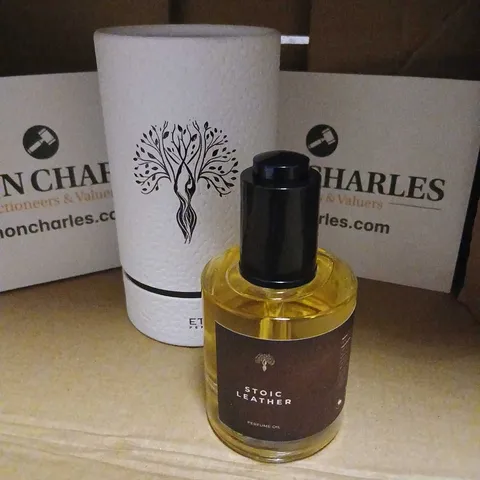 BOXED ETERNAL PERFUMES STOIC LEATHER PERFUME OIL