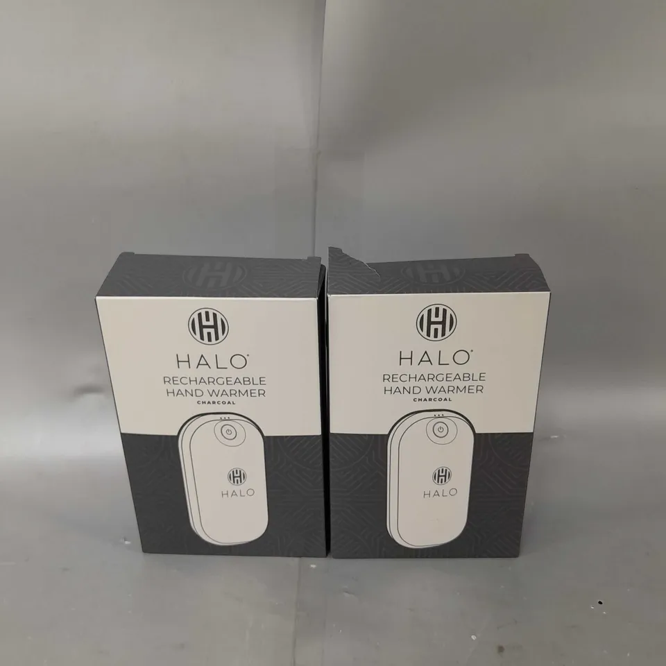 SET OF 2 HALO RECHARGEABLE HAND WARMERS