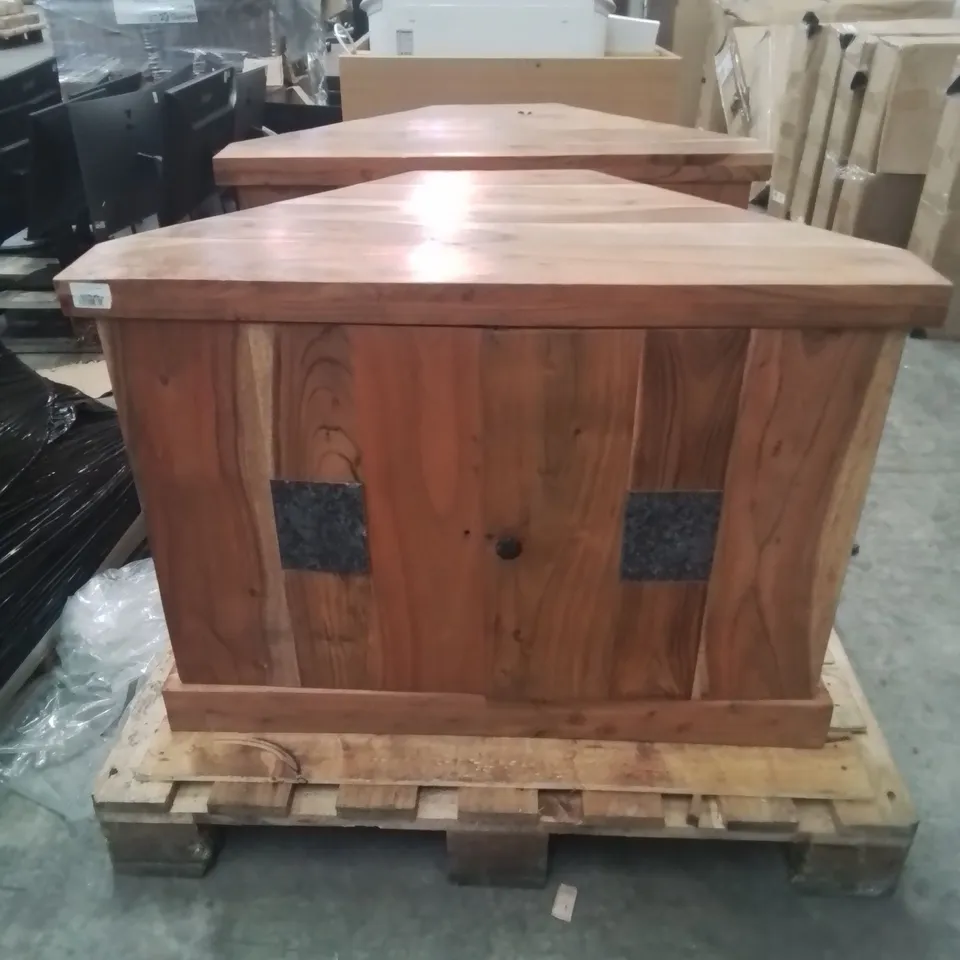 PALLET OF 2 SLATE TV CORNER UNITS