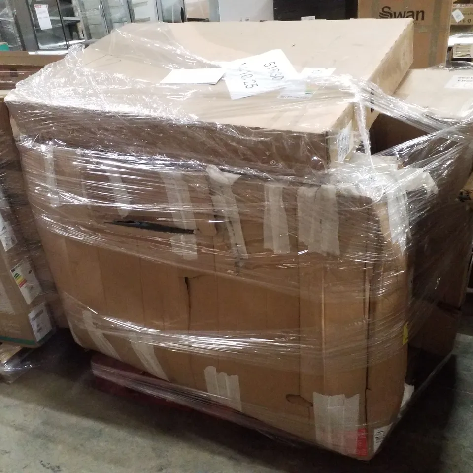 PALLET OF FIVE ASSORTED WAREHOUSE DAMAGED TV'S TO INCLUDE;