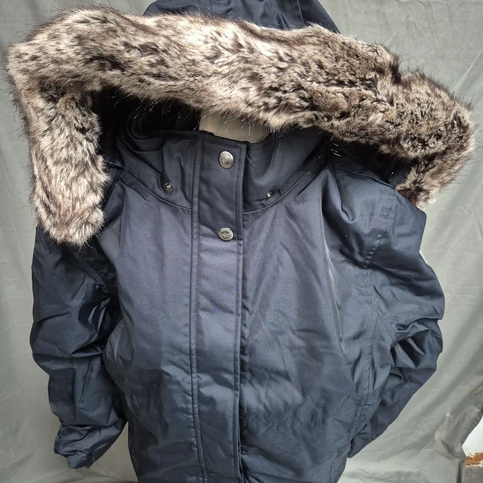 LE MIEUX WATERPROOF SHORT COAT IN NAVY - UK 18