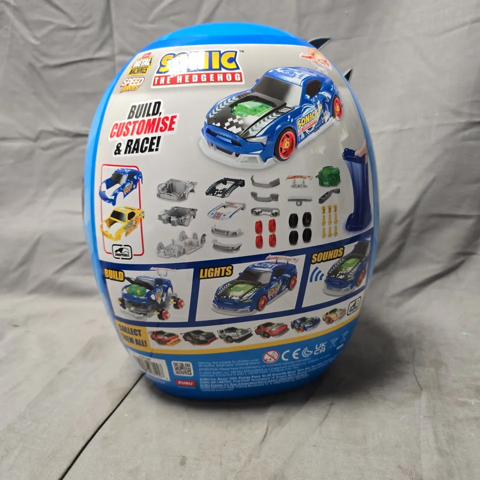 SONIC THE HEDGEHOG METAL MACHINES SPEED HEROES BUILD & RACE TOY