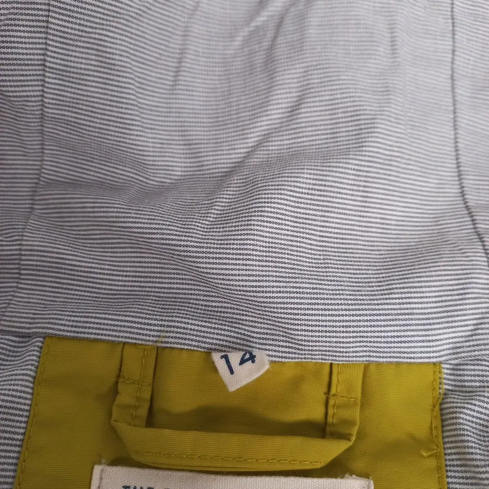 SEASALT CORNWALL THE PORTHCHAPEL MAC RAIN COAT – MUSTARD YELLOW, UK 14