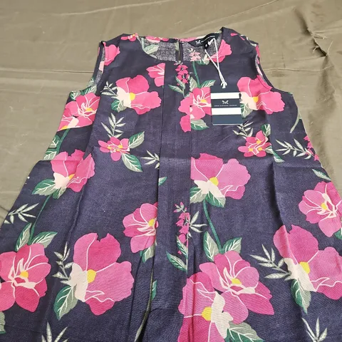 CREW CLOTHING COMPANY ESTELLE LINEN BLEND SHELL TOP - SIZE 6