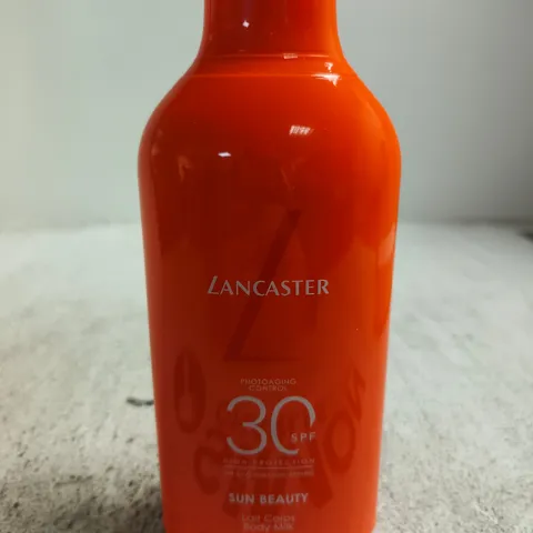 LANCASTER SUN BEAUTY LAIT CORPS BODY MILK SPF 30 – ORANGE BOTTLE