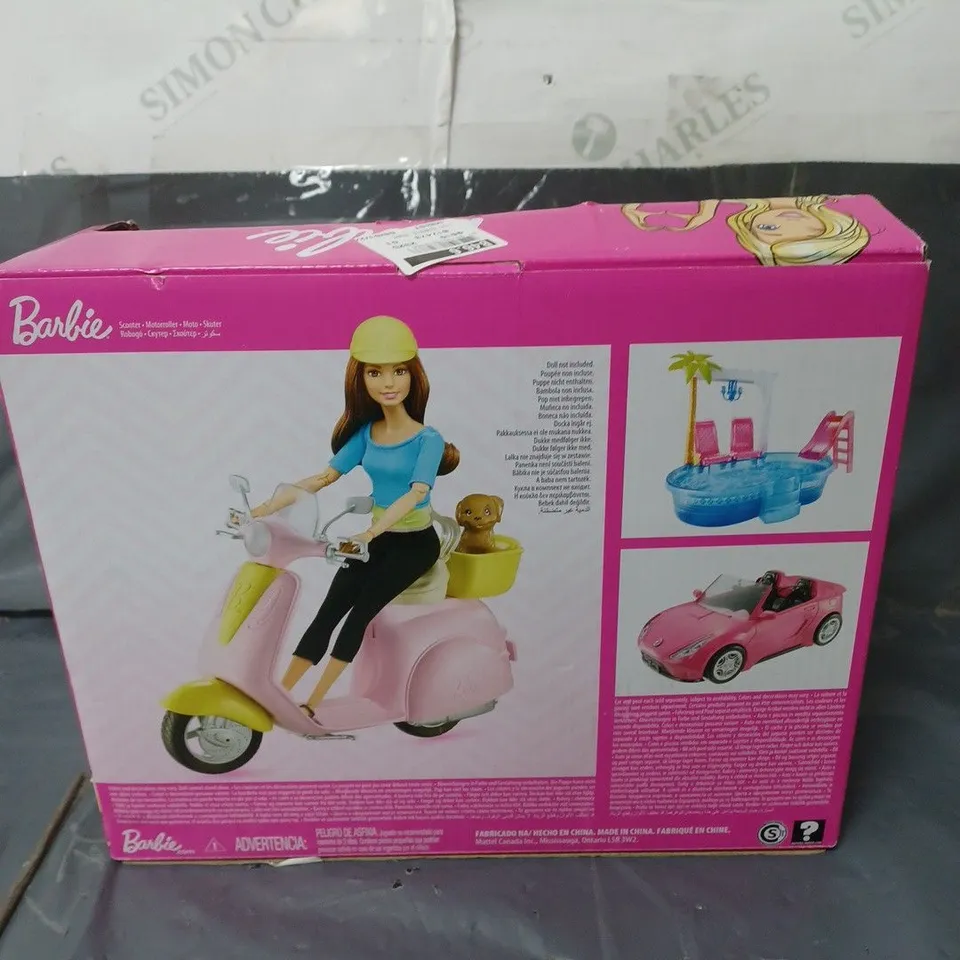 BARBIE SCOOTER PINK/YELLOW