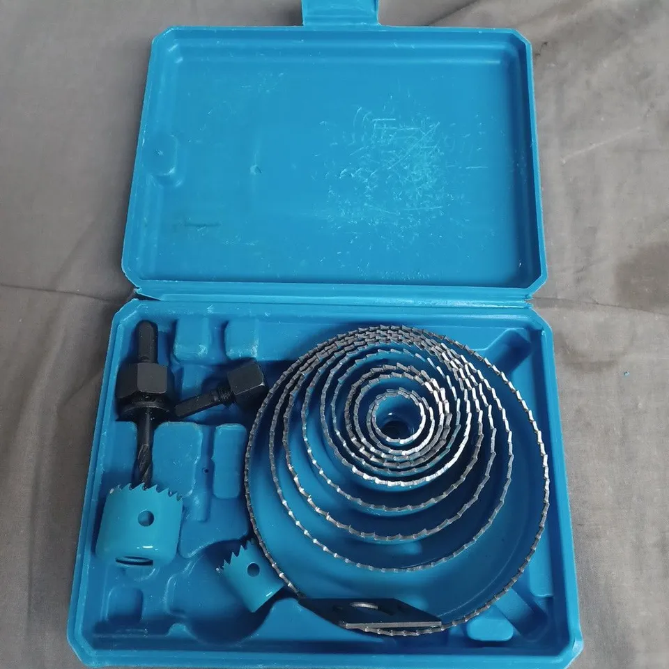 HTCN 16-PIECE HOLE SAW DRILL BIT SET (BLUE CASE)
