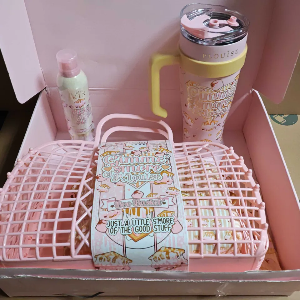 LOT OF 3 PLOUISE ITEMS TO INCLUDE BOO BASKET, TRAVEL CIP AND WHIPPED BODY FOAM 